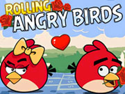Rolling Angry Birds - rózsás