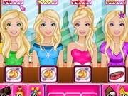 Barbie cukorka boltja - Barbi öltöztetős és sminkelős sportos kirándulós szinezős kirakós játékok kicsiknek és nagyoknak