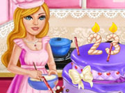 Barbie tortát süt